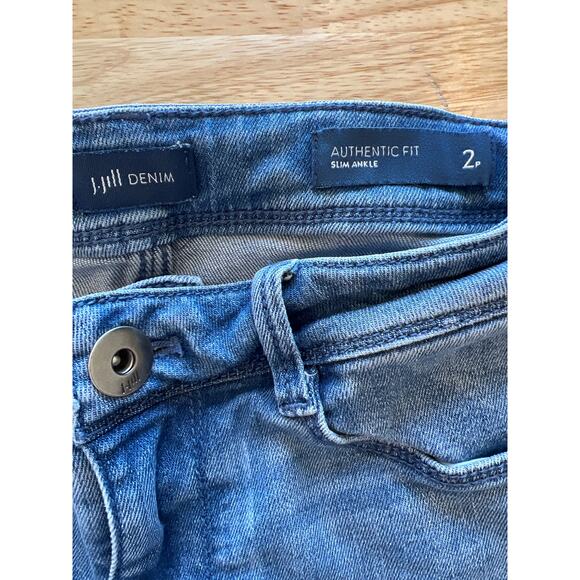 J Jill Denim Authentic Fit Slim Ankle Jean Women's 2P - Picture 5 of 9